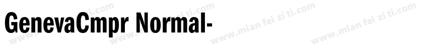 GenevaCmpr Normal字体转换